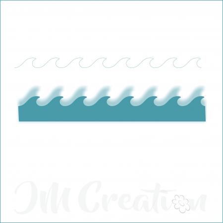 Stanzschablone - Wellen